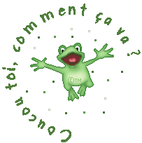 Gif animé coucou grenouille